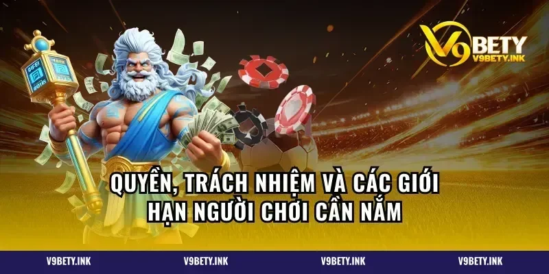 Quyền, trách nhiệm và các giới hạn người chơi cần nắm